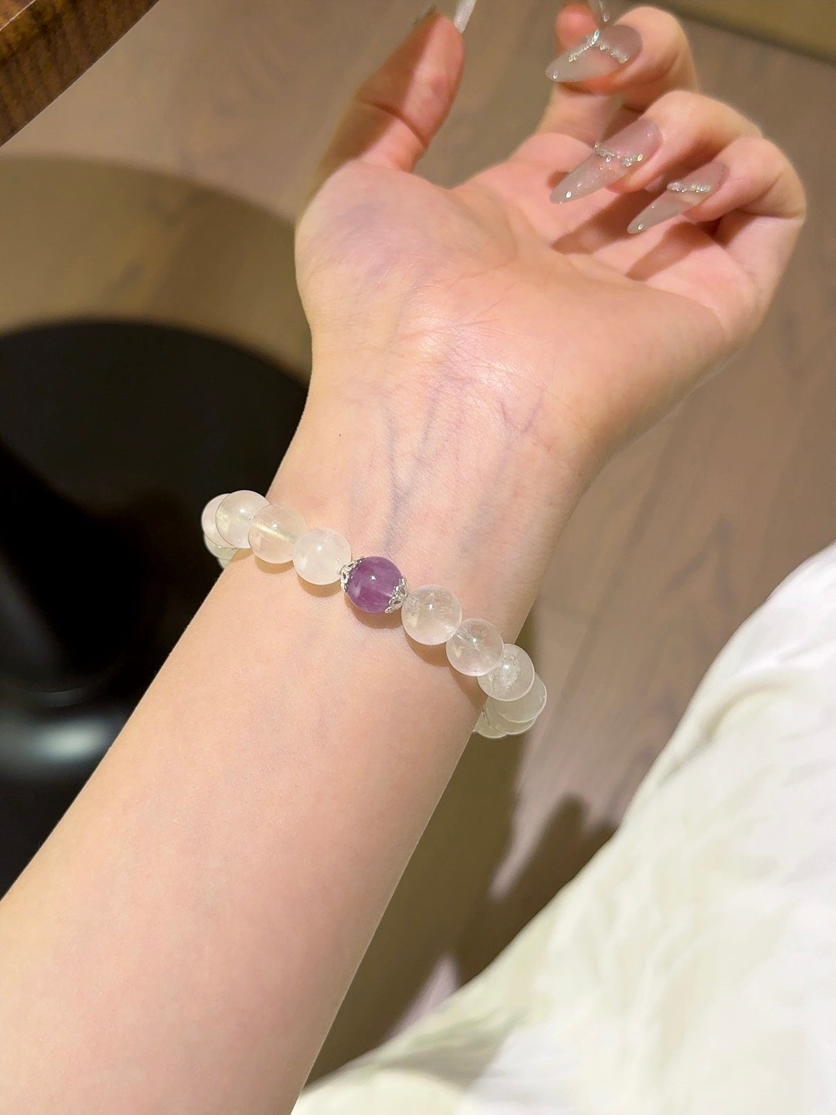▫️▪️ Blue moonlight amethyst bracelet